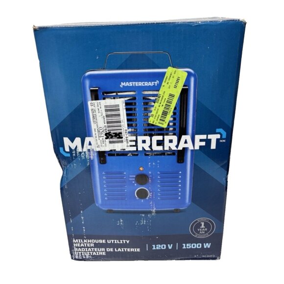 Mastercraft Deluxe Milkhouse Utility Space Heater w Thermostat, 1500W, Open Box - Picture 4 of 10